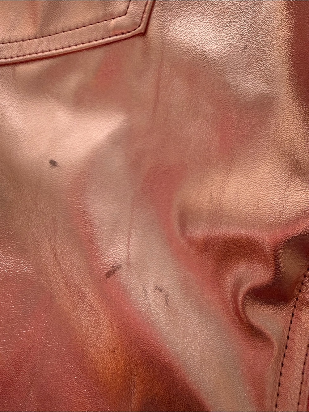 wild fable Metallic Pink High-Waist Flare Pants - Picture 6 of 7